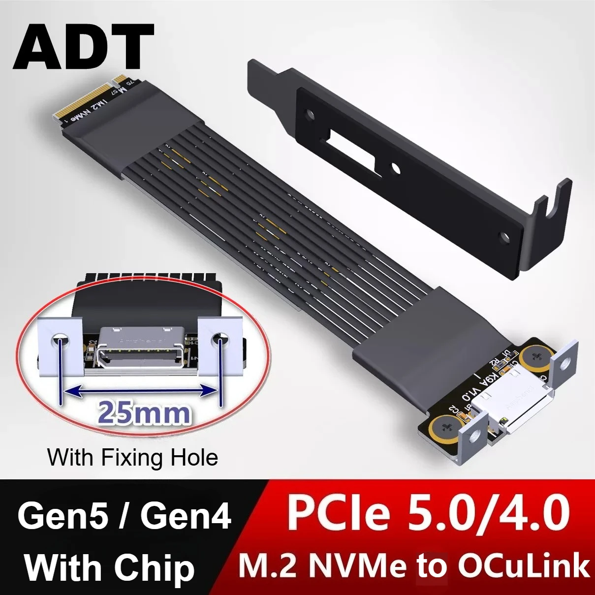 K49SQ-BK14 EGPU OCuLink GPU Ch - Pcie 5.0 Gpu Riser Cable review and price