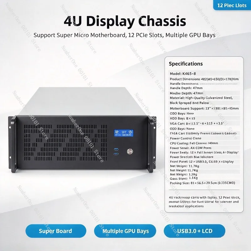 4U Server Chassis 12 GPU Slots - Server Gpu Chassis 4U review and price